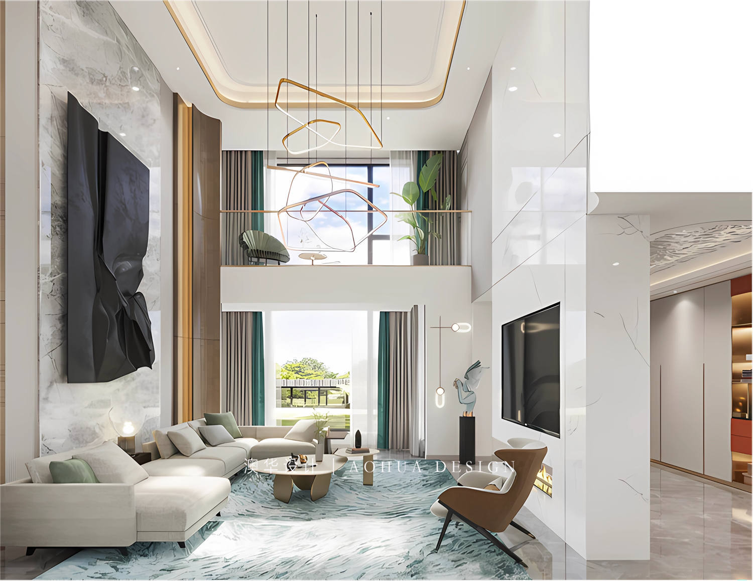 武汉别墅装修,大户型装修