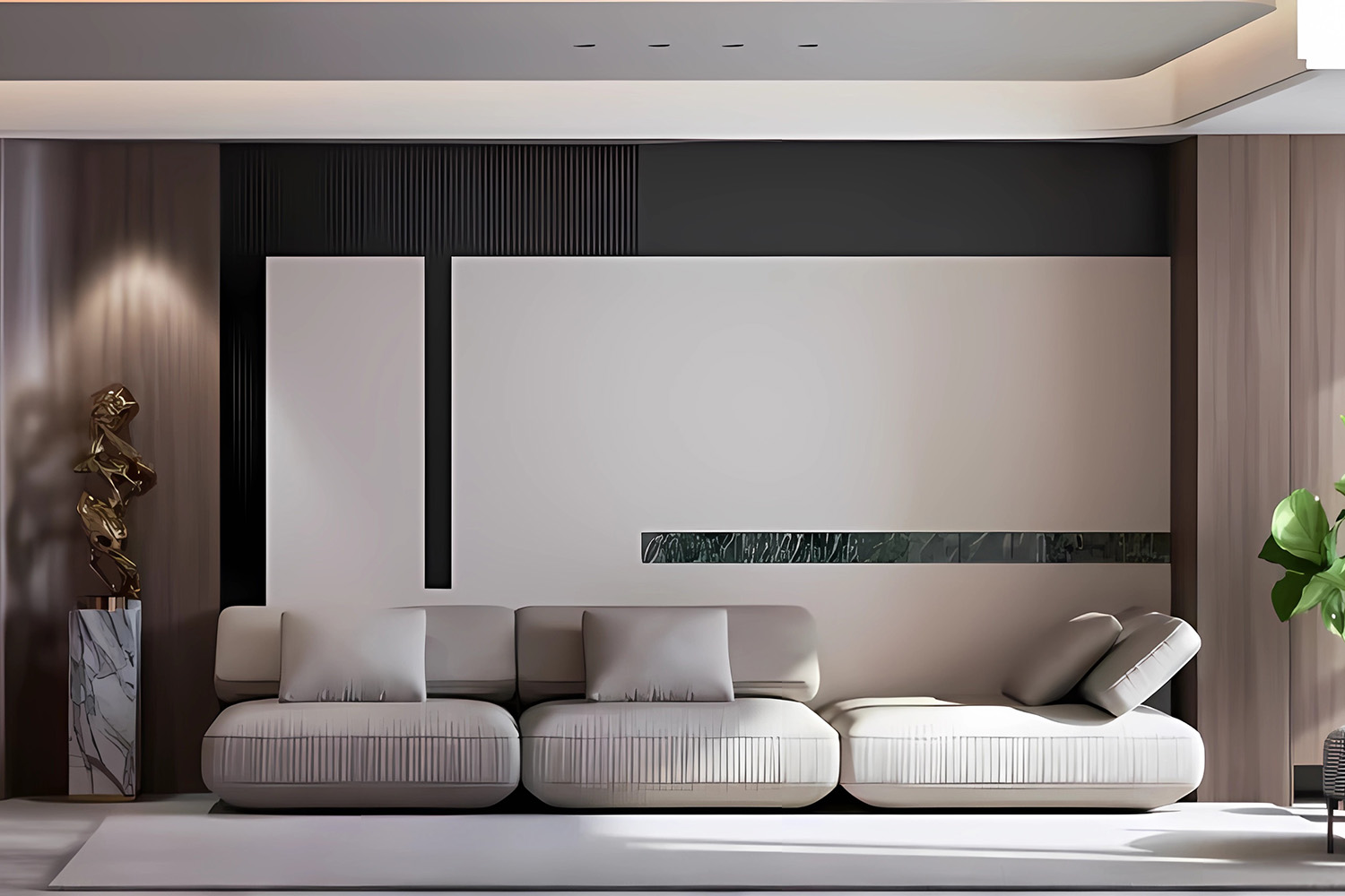 武汉润府装修,意式轻奢风格