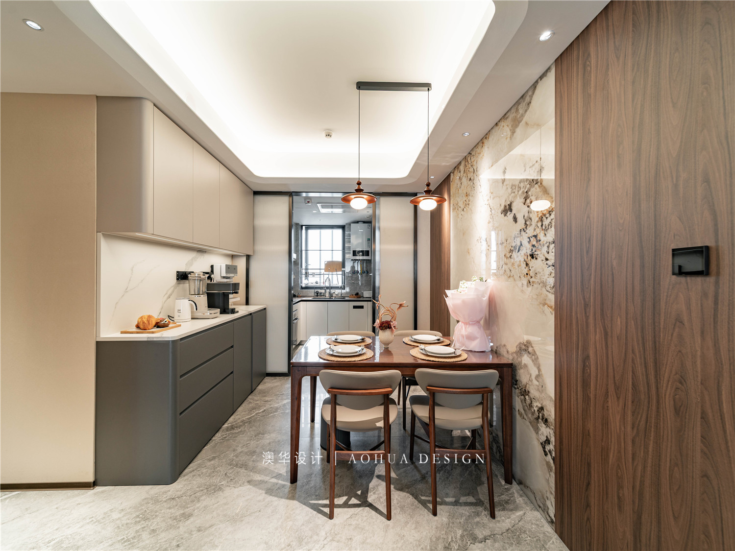 远洋长江樽装修,意式简约风格