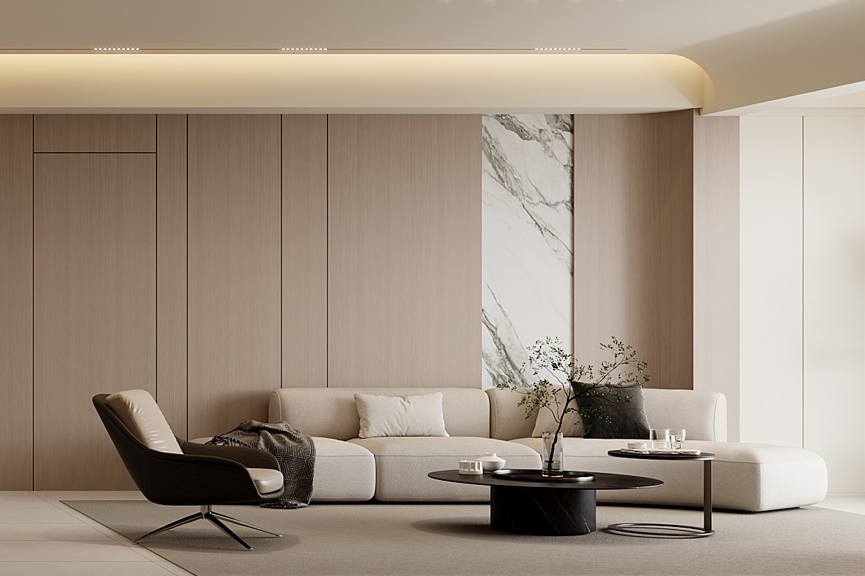 万达公馆装修,大平层装修