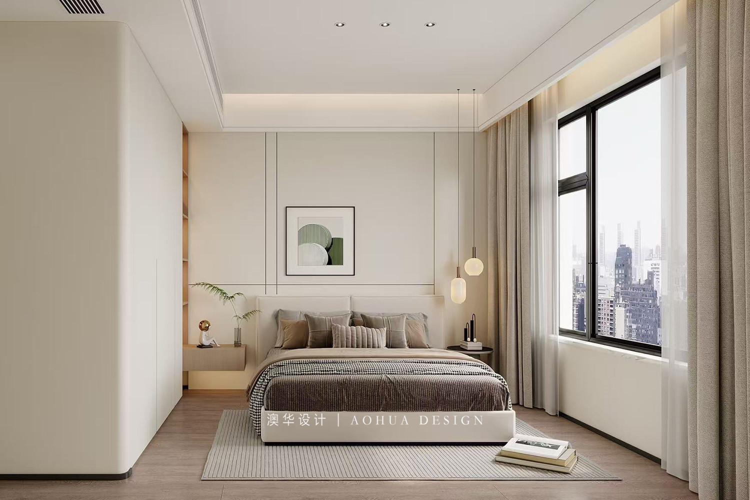 万达公馆装修,大平层装修