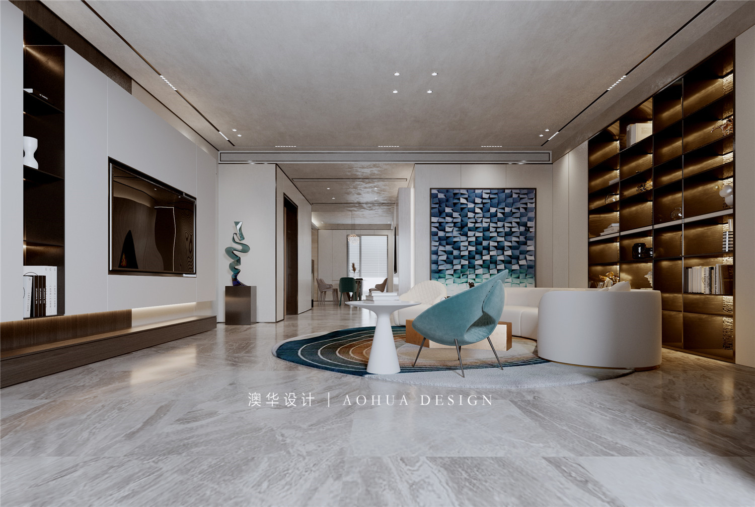 大户型装修,意式轻奢风格