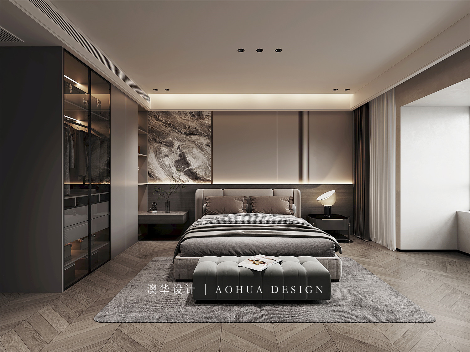 大户型装修,意式轻奢风格