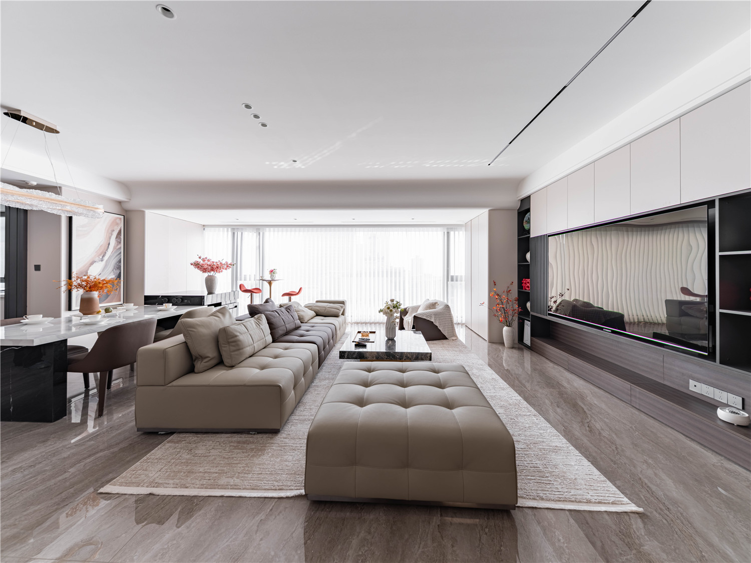 绿地海铂御观装修,大平层装修