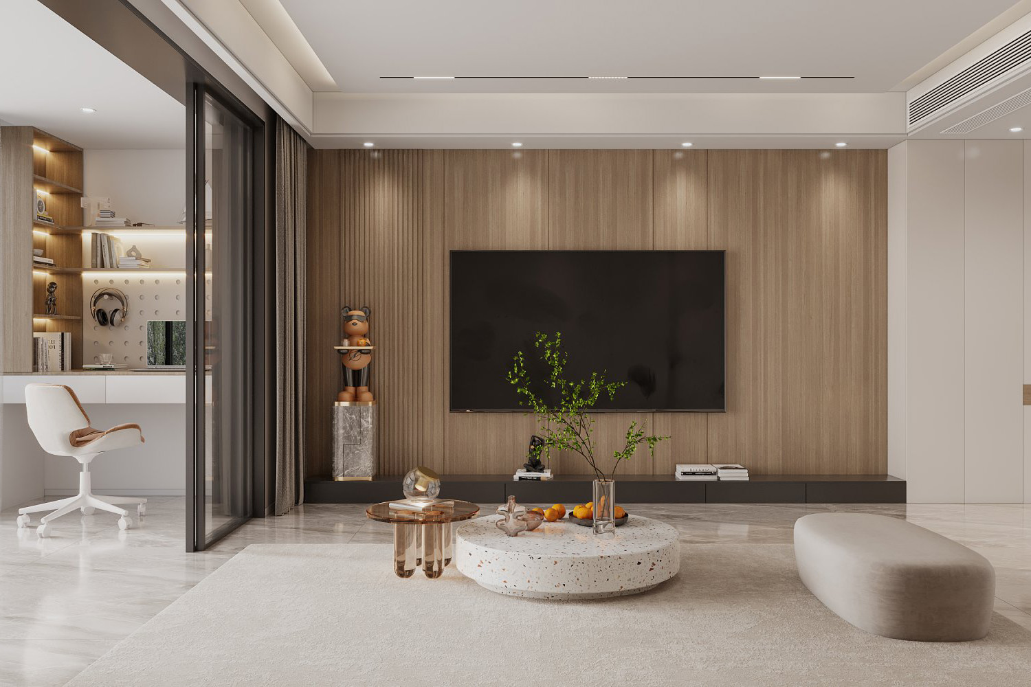 泛海国际装修,意式极简风格