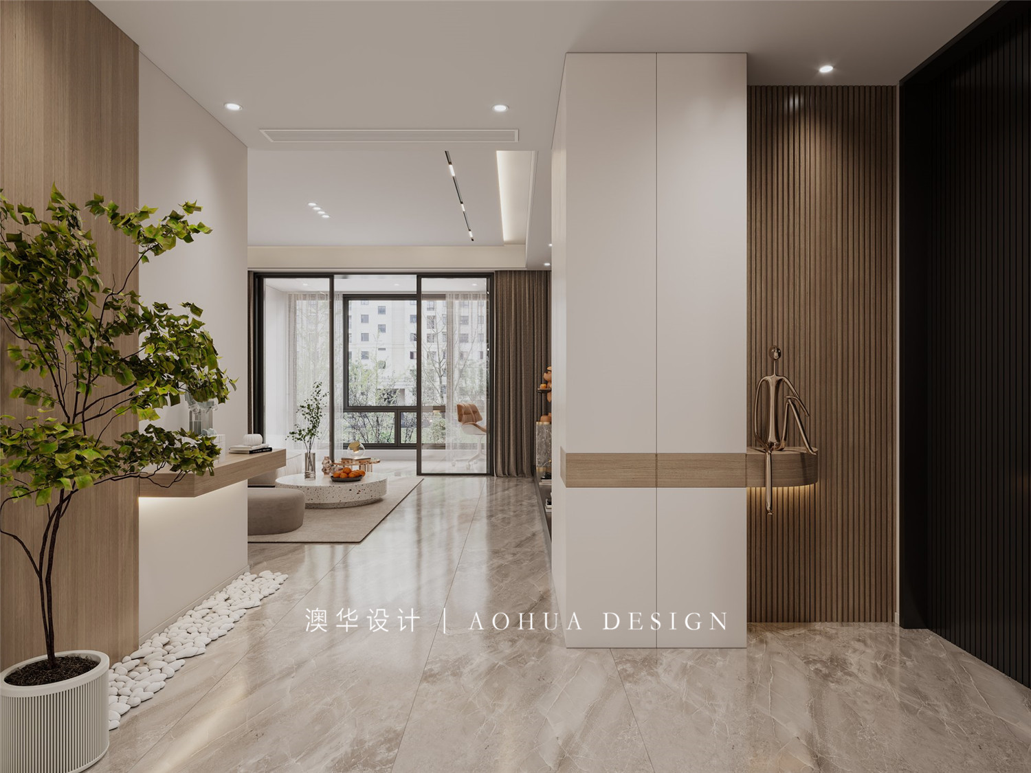 泛海国际装修,意式极简风格