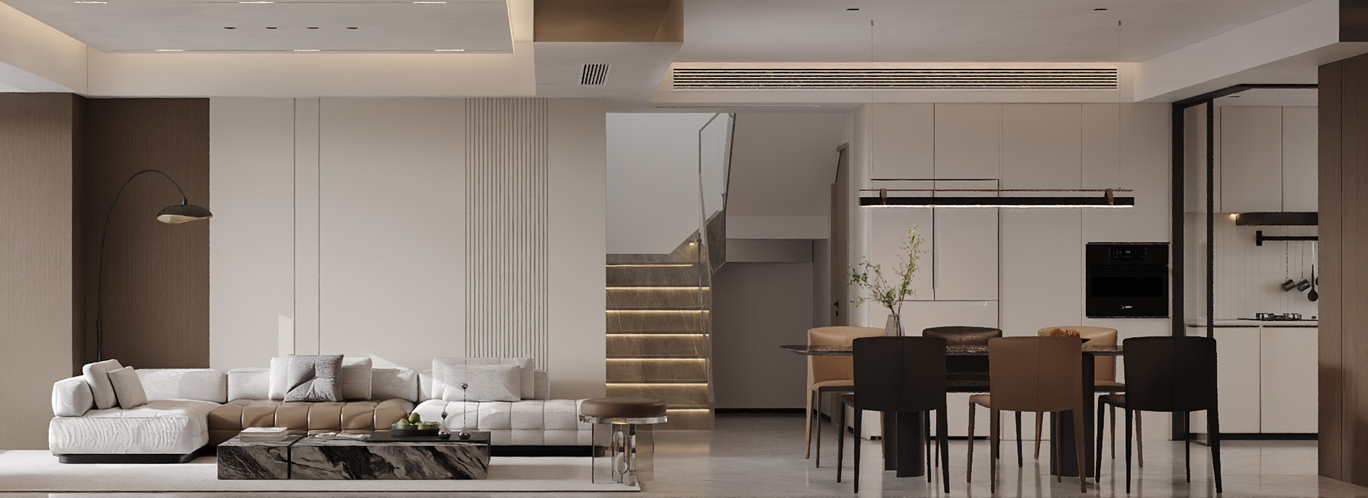 龙樾上城装修,现代风格设计