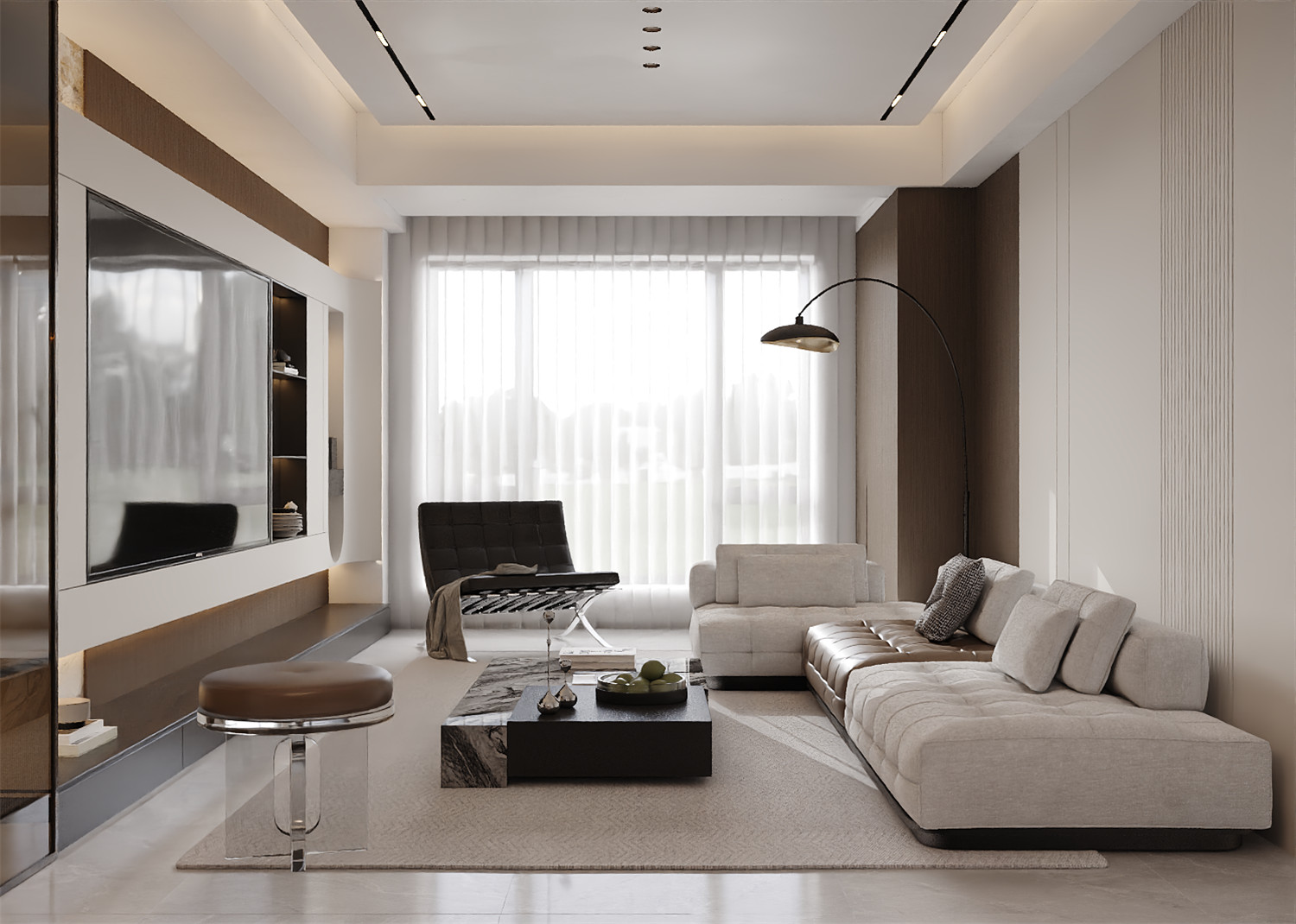 龙樾上城装修,现代风格设计