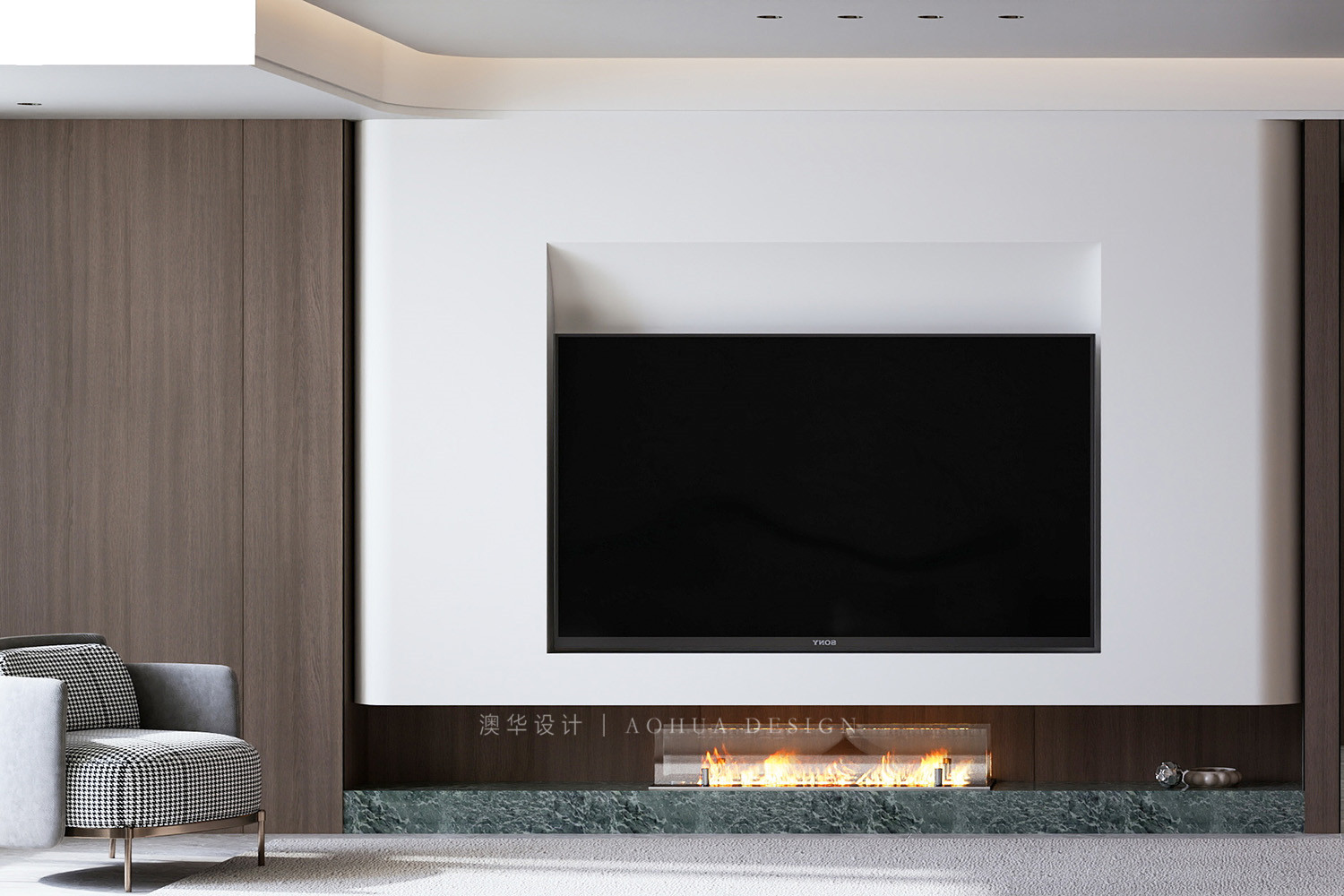 武汉润府装修,意式轻奢风格