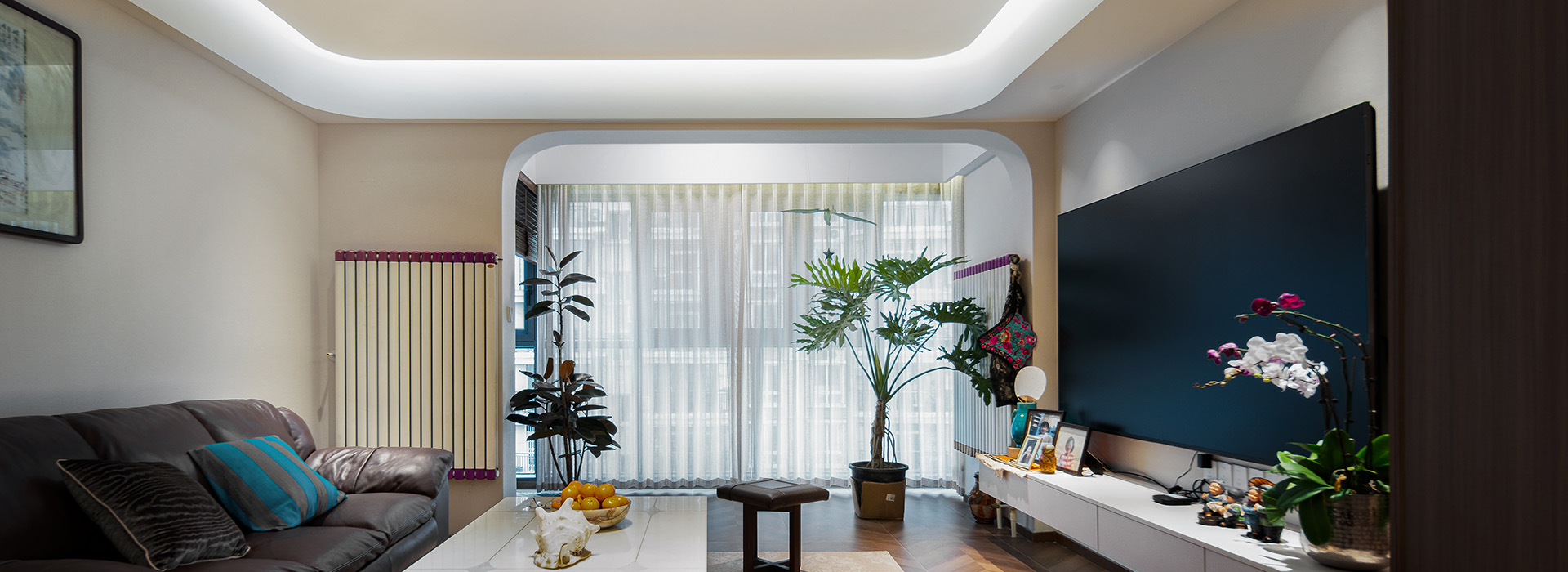 同馨花园二期装修,现代中古风格