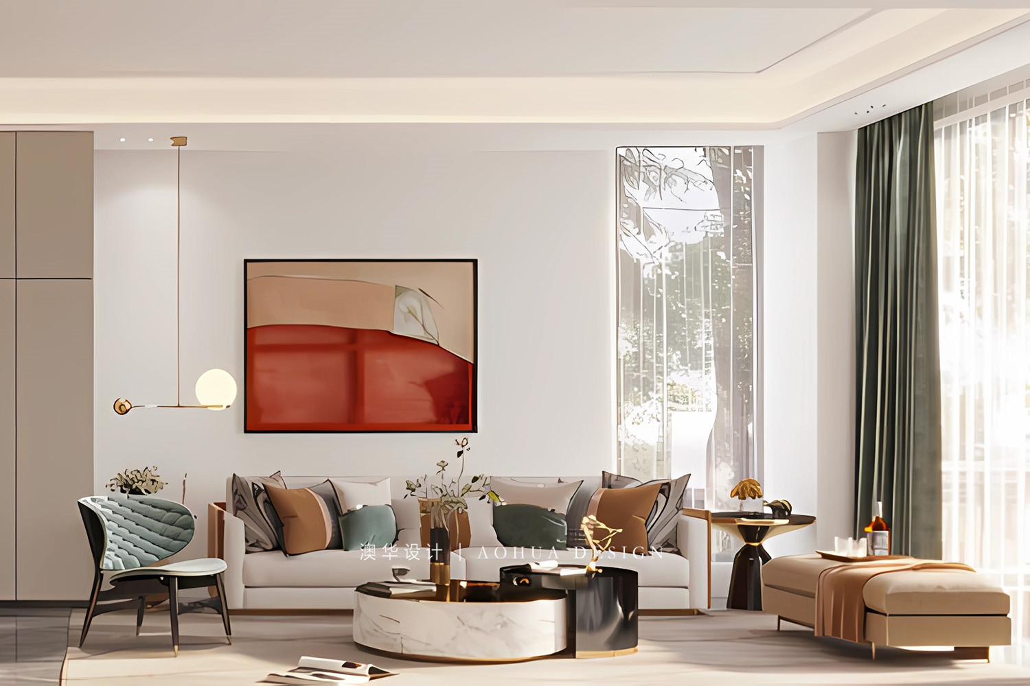 武汉别墅设计,轻奢风装修