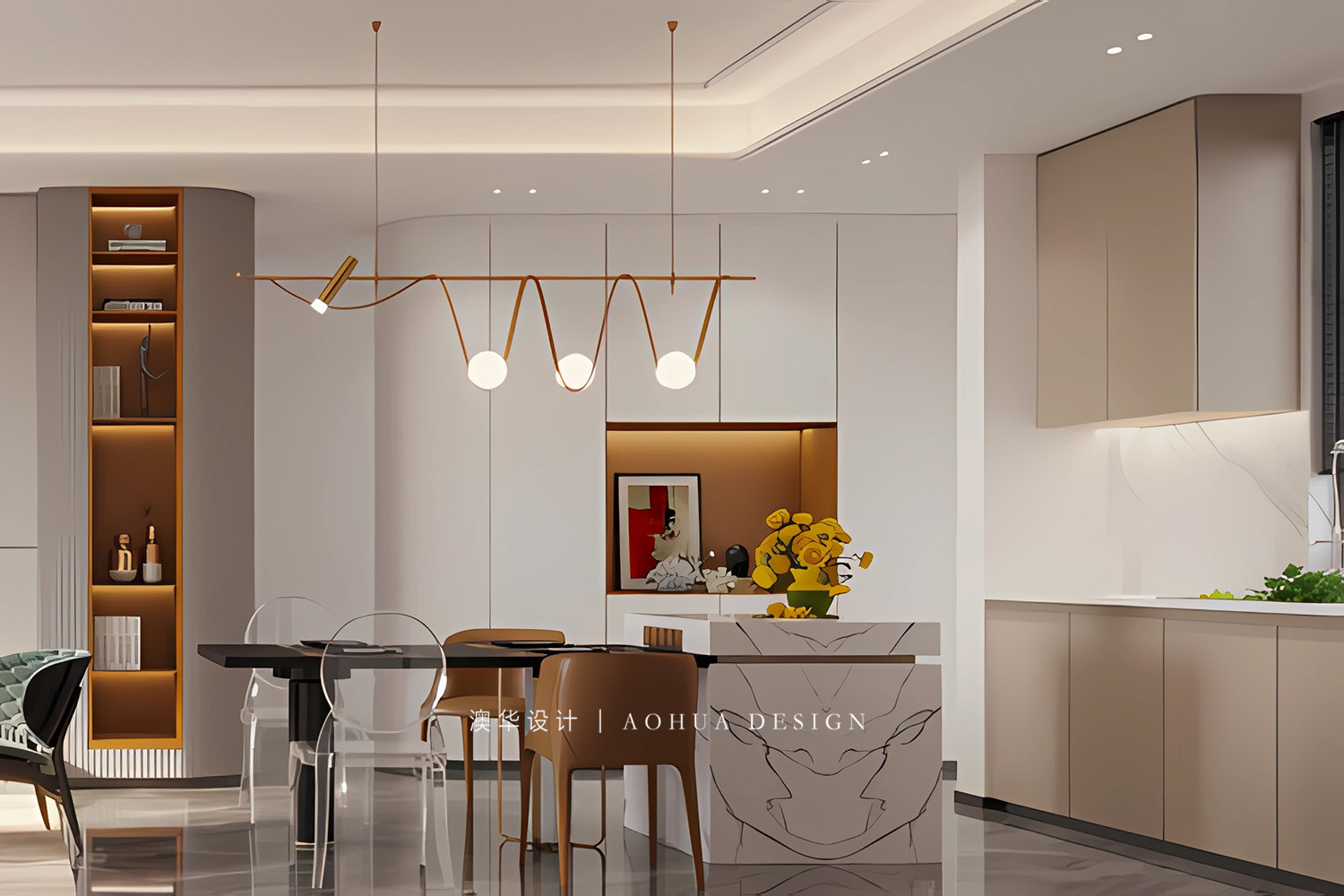 武汉别墅设计,轻奢风装修