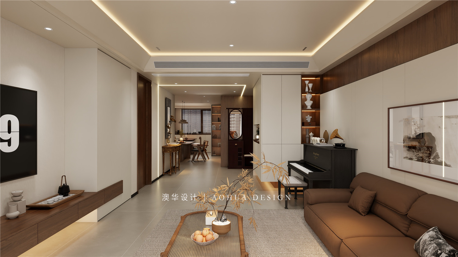 同馨花园装修,现代中古风格