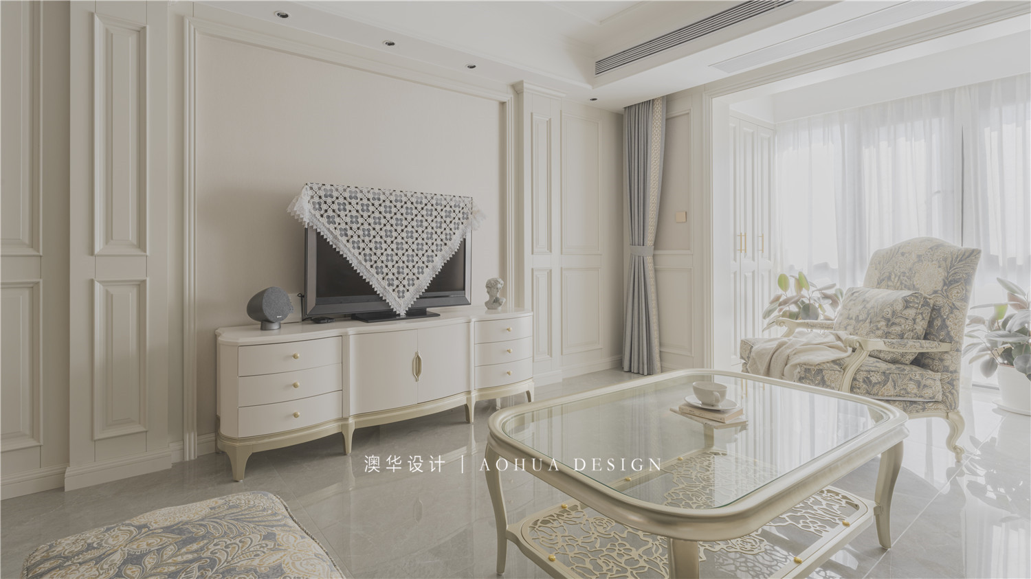 大洲星城装修,美式轻奢风格
