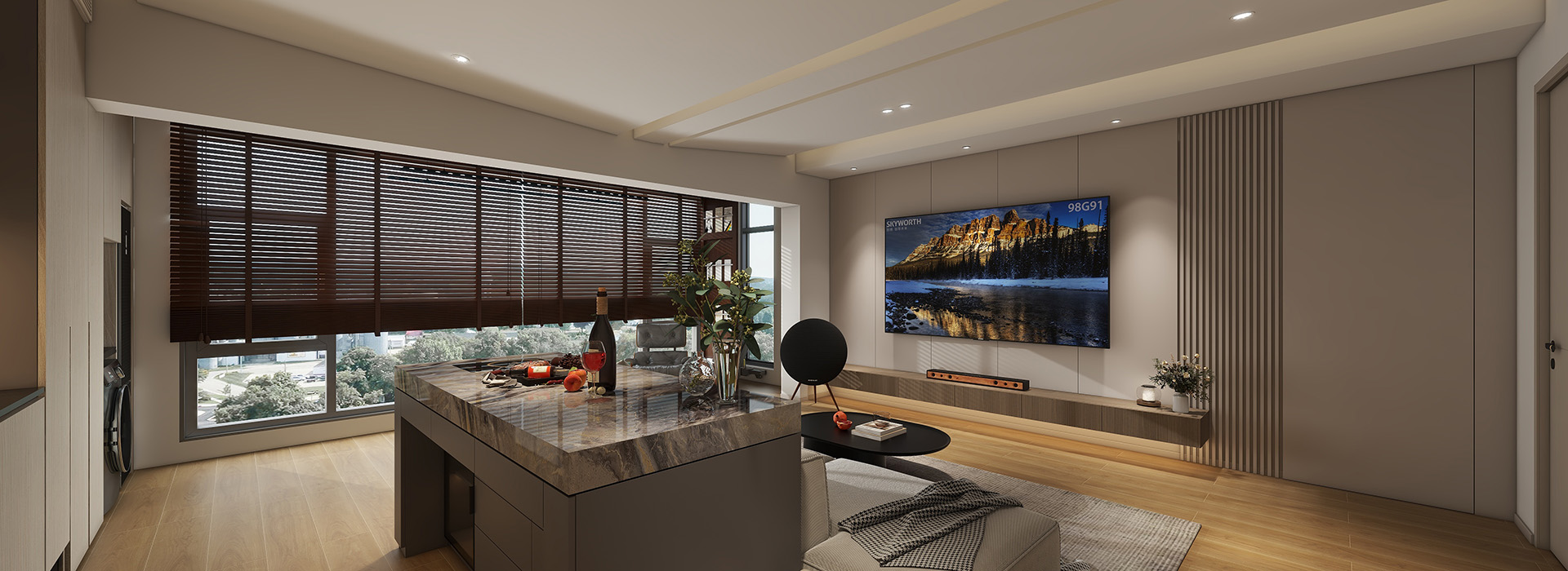 汉口道6号装修,现代轻奢风格