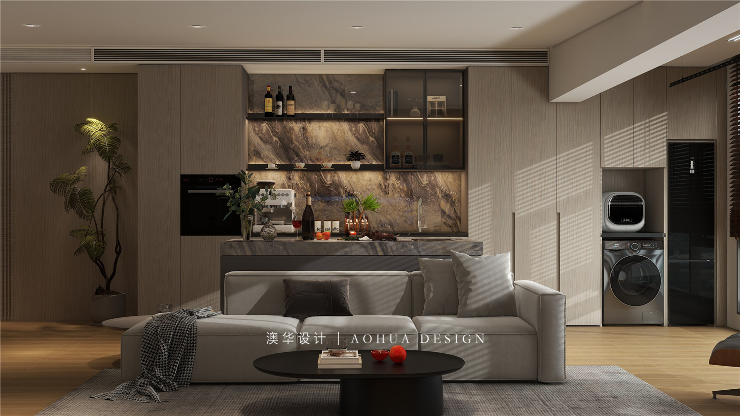 汉口道6号装修,现代轻奢风格