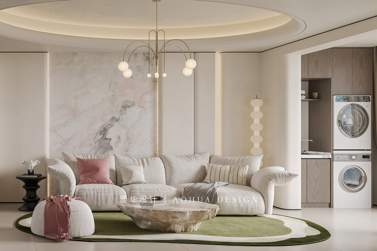 轻奢风装修设计,四居室装修