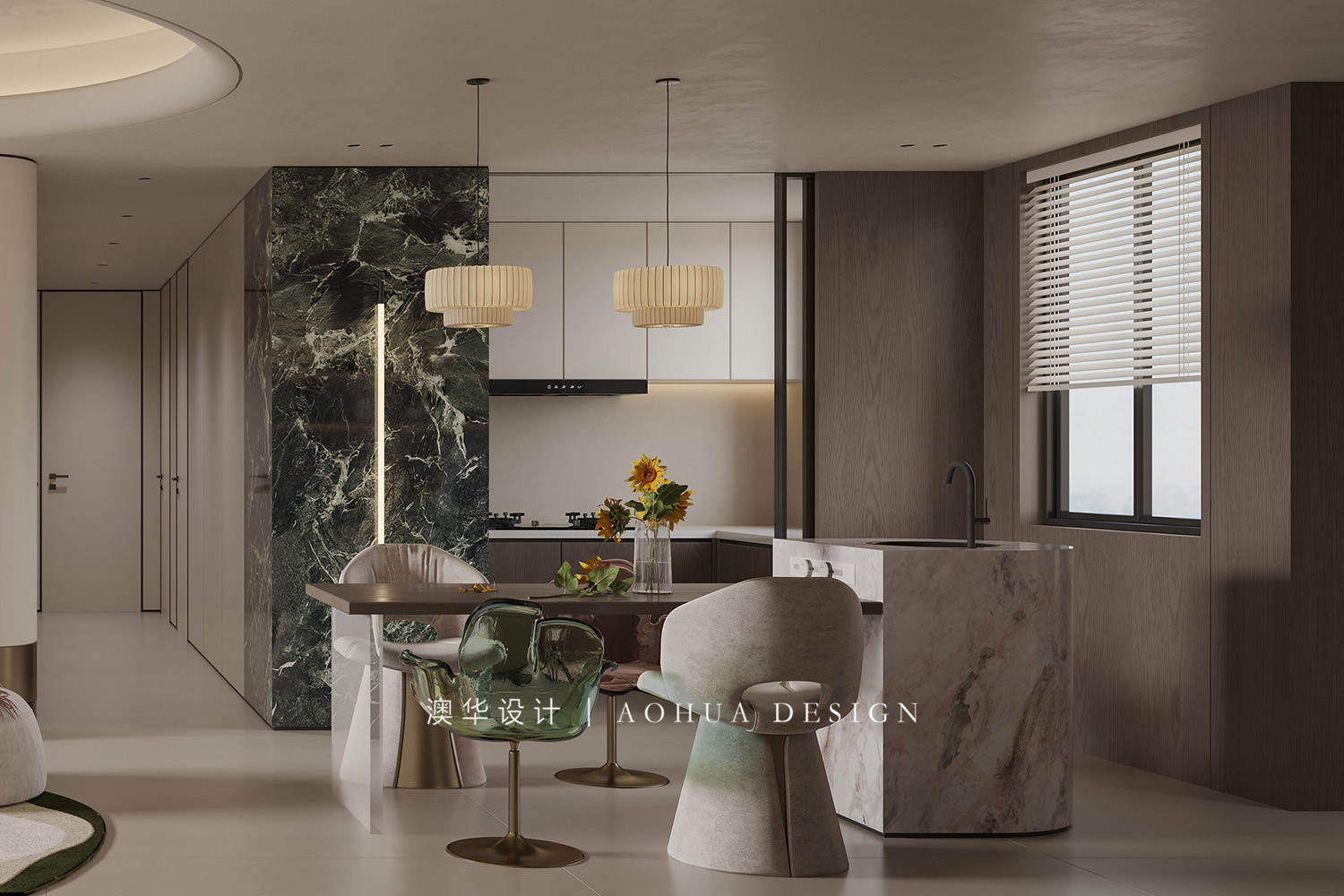 轻奢风装修设计,四居室装修