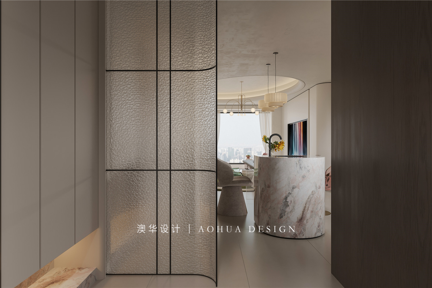 旭辉半岛装修,轻奢风格装修