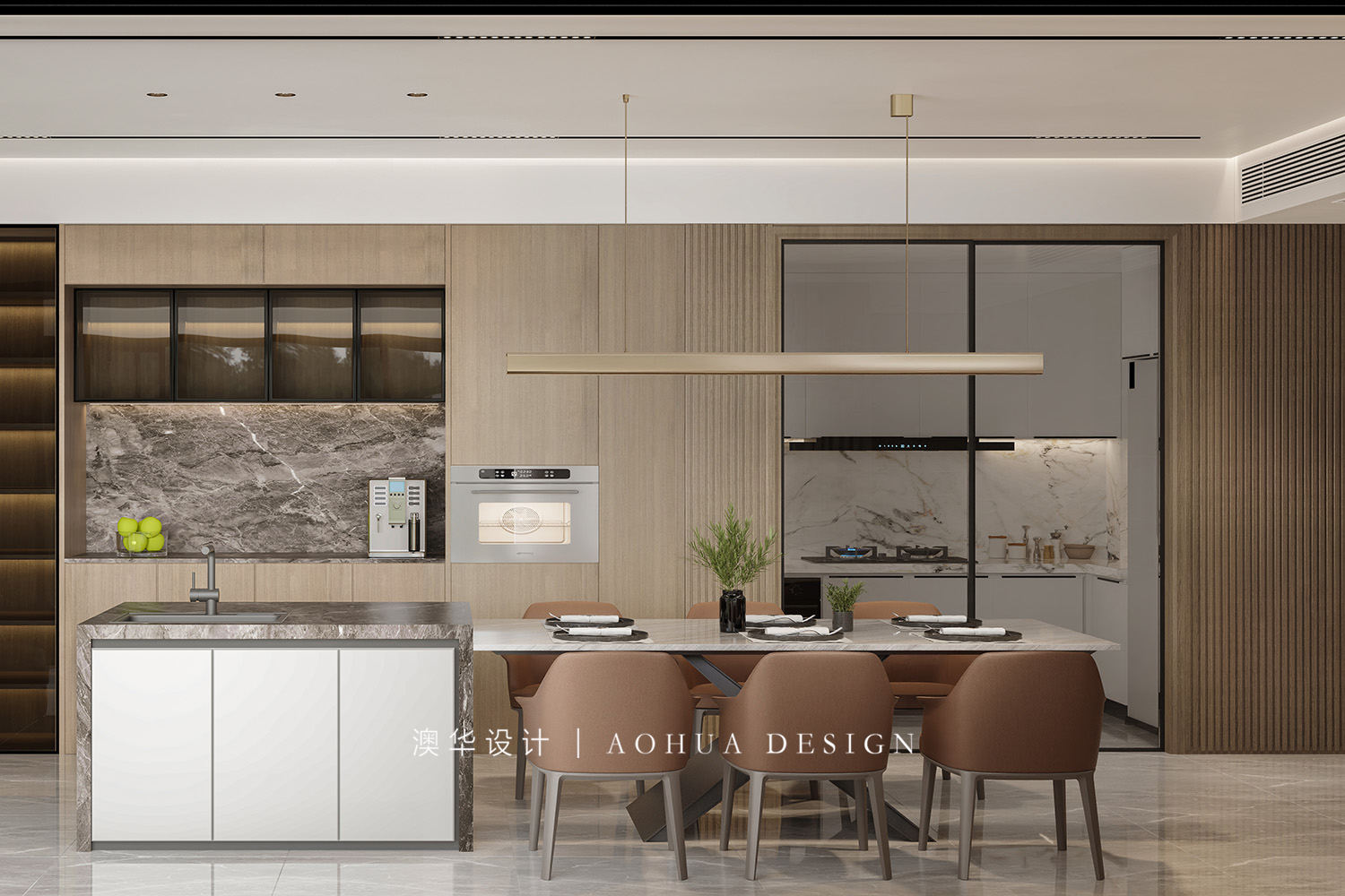 悦荟天地装修,现代轻奢风格设计