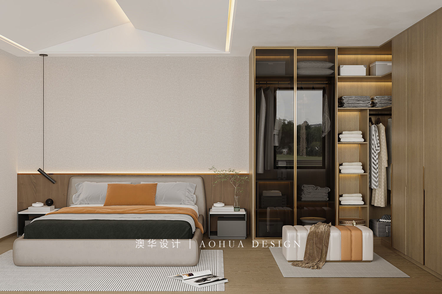 悦荟天地装修,现代轻奢风格设计