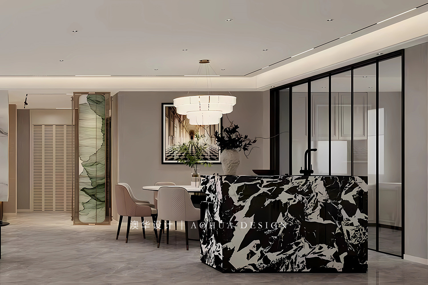 龙湖御湖境装修,大平层装修设计