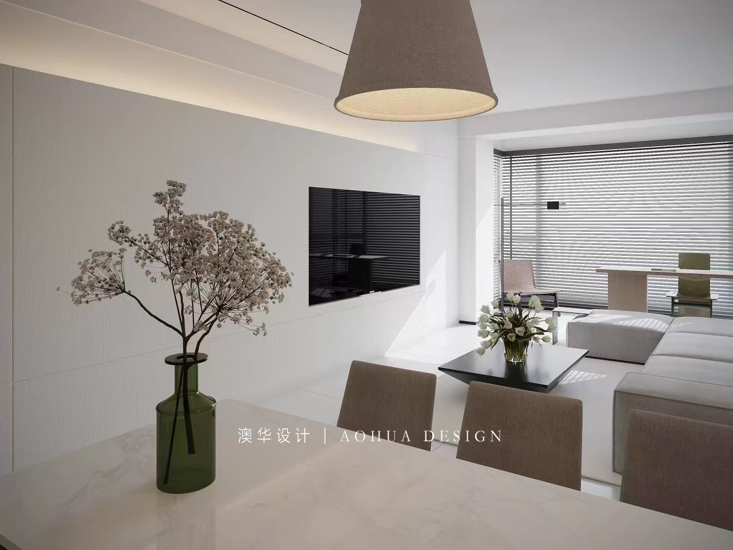 中建御景星城装修,现代原木风格装修