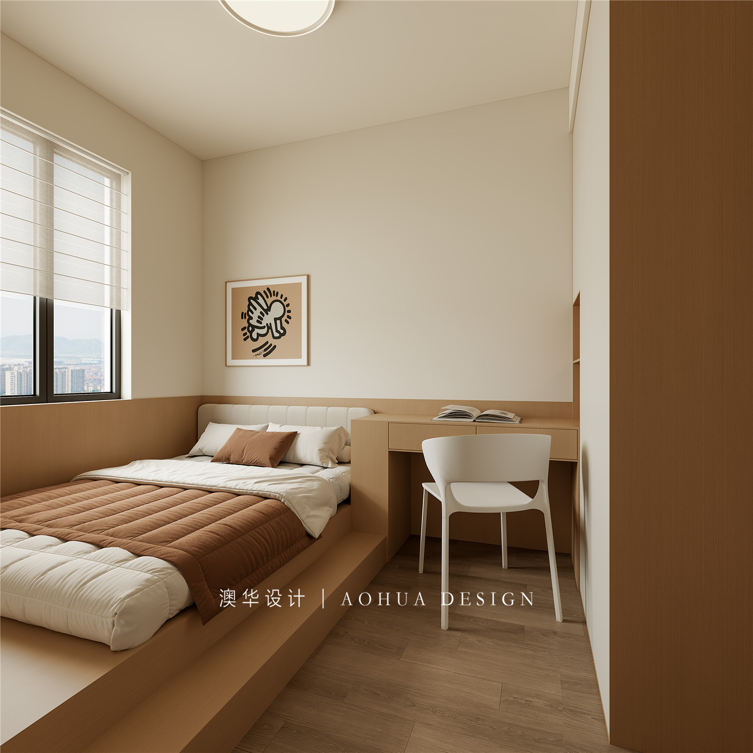 湾郡装修,现代原木风格装修