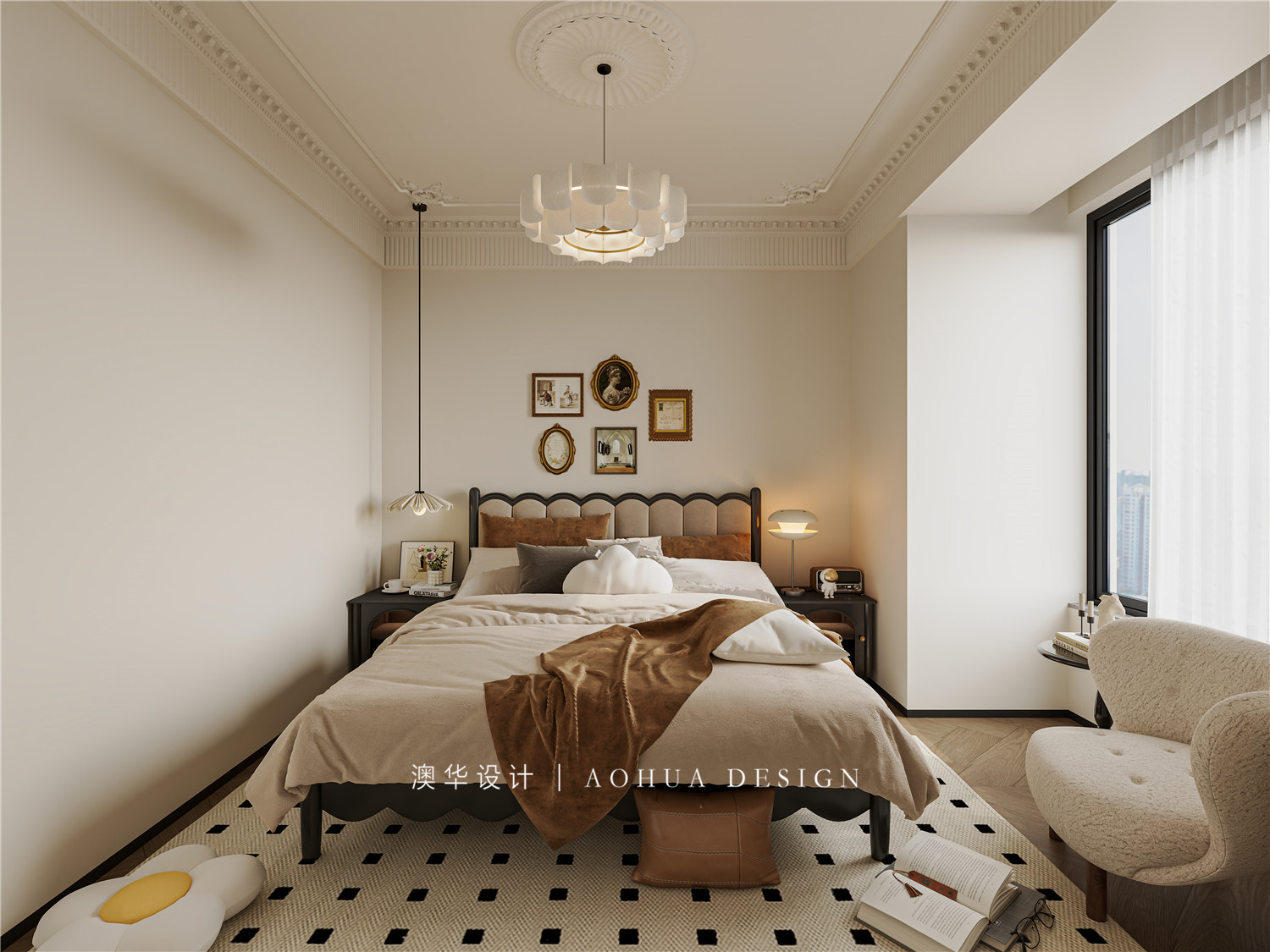 育才里装修,法式复古风格