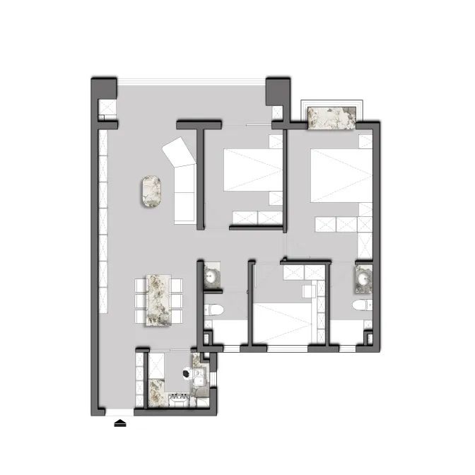 城建信达后湖里122㎡