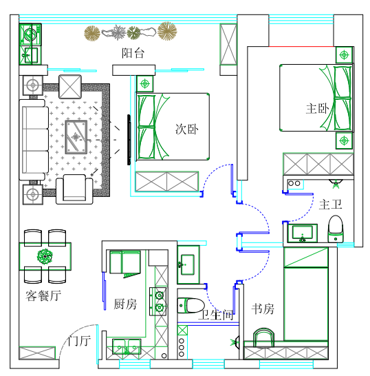 融侨滨江城美域111㎡