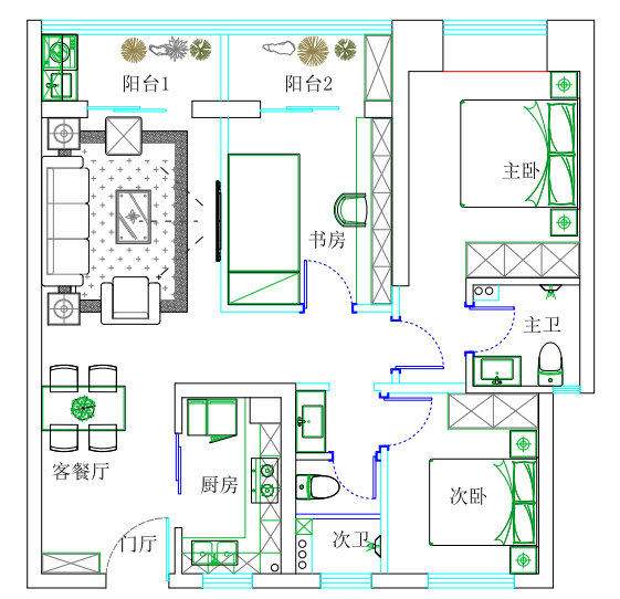 融侨滨江城美域111㎡