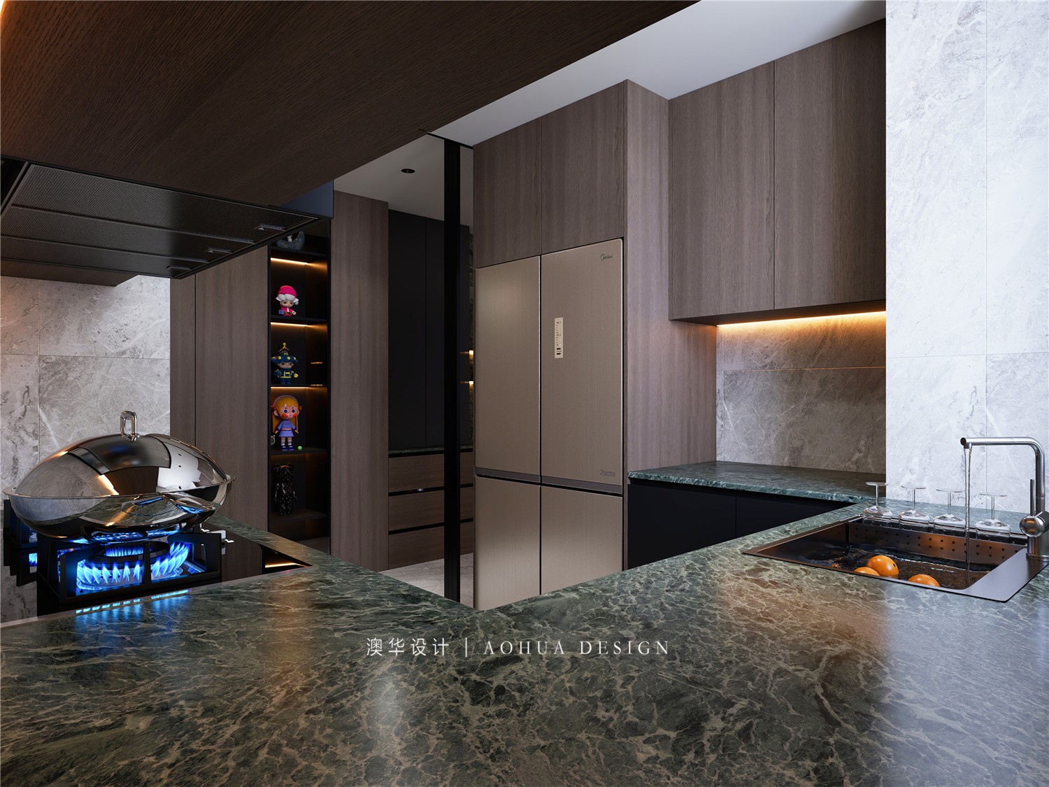 武汉润府装修,意式轻奢风格